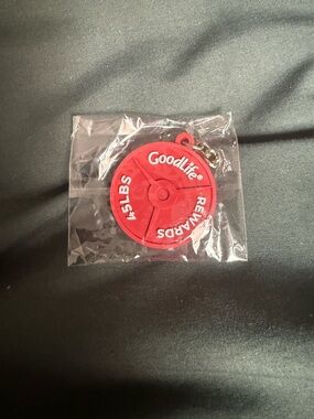 GoodLife Red and White QR Token Keychain